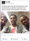 At airport gate they ask for Mr. Ahmed